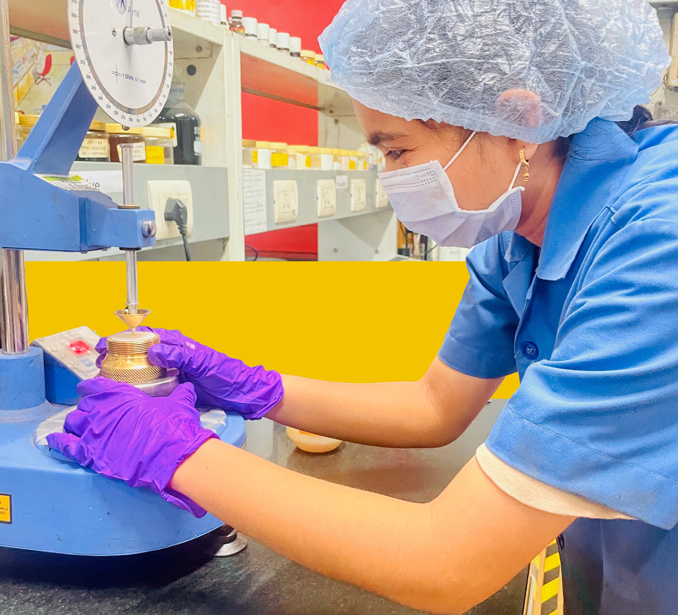 MOSIL team working in a specialized lubrication lab